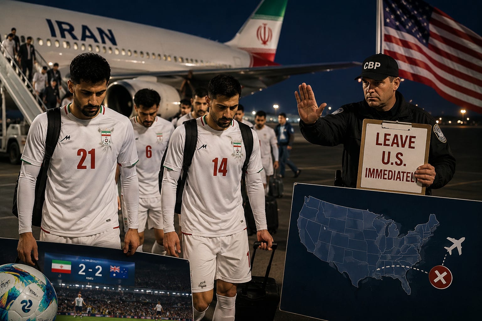 Iran Forced to Leave US Immediately After World Cup Opener