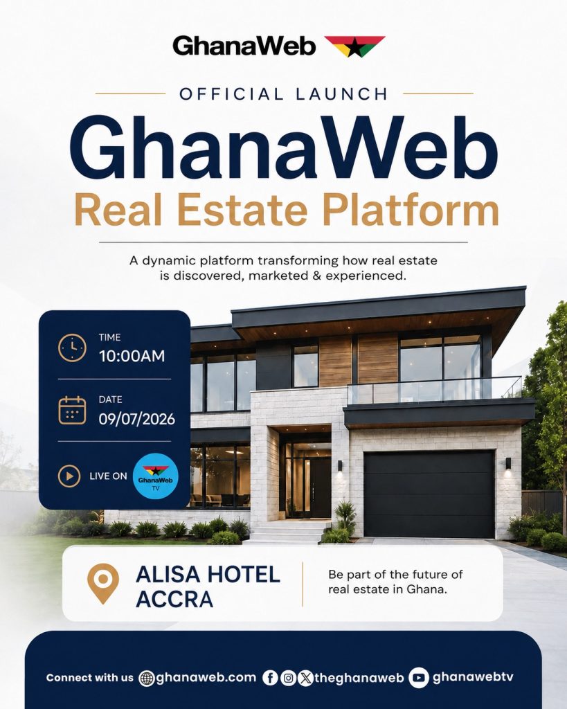 GhanaWeb to Unveil Game-Changing Real Estate Platform on July 9, 2026