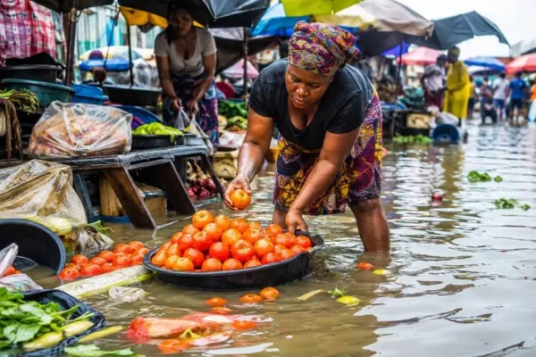 How climate conditions affect market activities in Accra