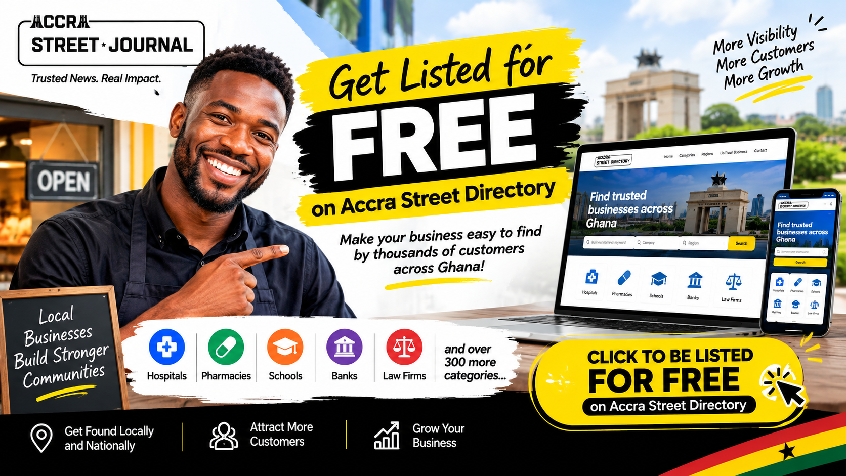 Get Listed Free on Accra Street Directory